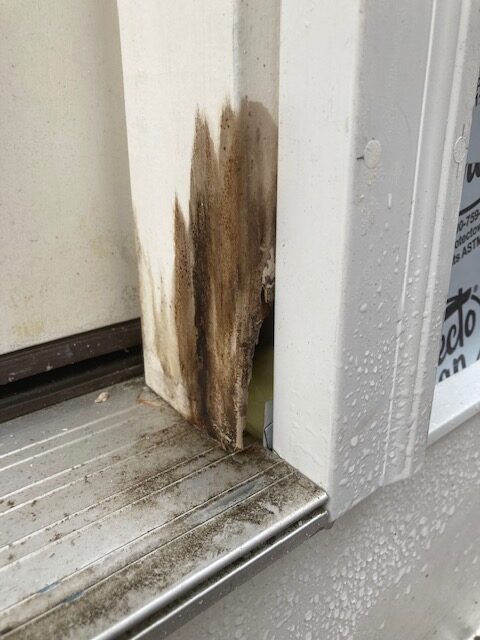Rotten wood door jamb in Medfield, MA; True-Craft Handyman Services